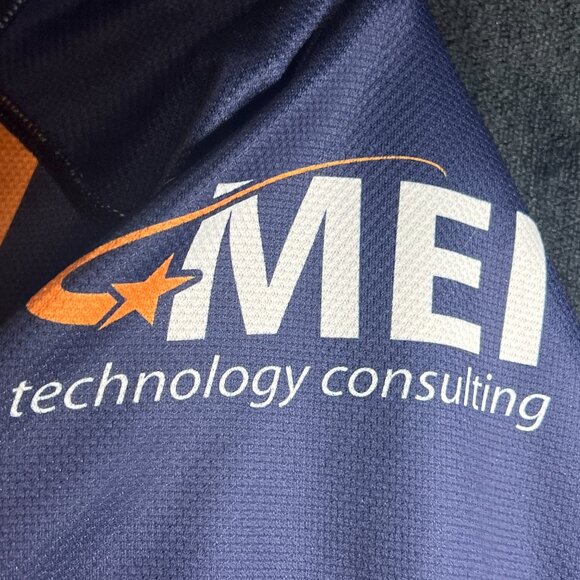 Sugoi Team Sunrise Tri Cycling Jersey Long Sleeve Orange Navy Size XL - Picture 3 of 5